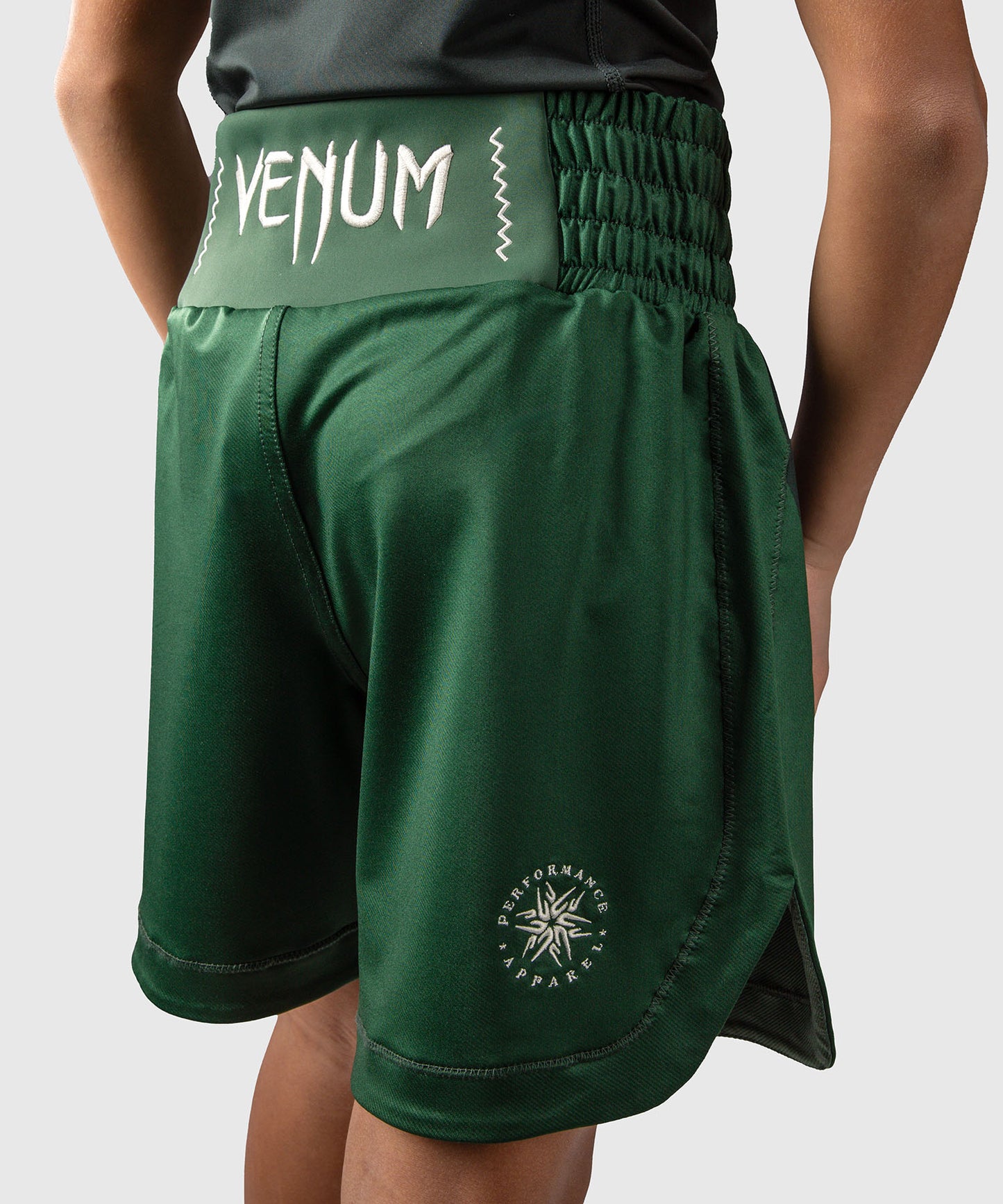 Venum Attack Kids Boxshorts - Waldgrün/Off-White