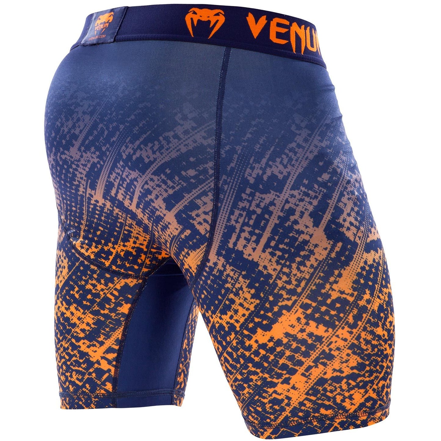 Pantalones cortos de compresión Venum Tropical  - Azul/Naranja