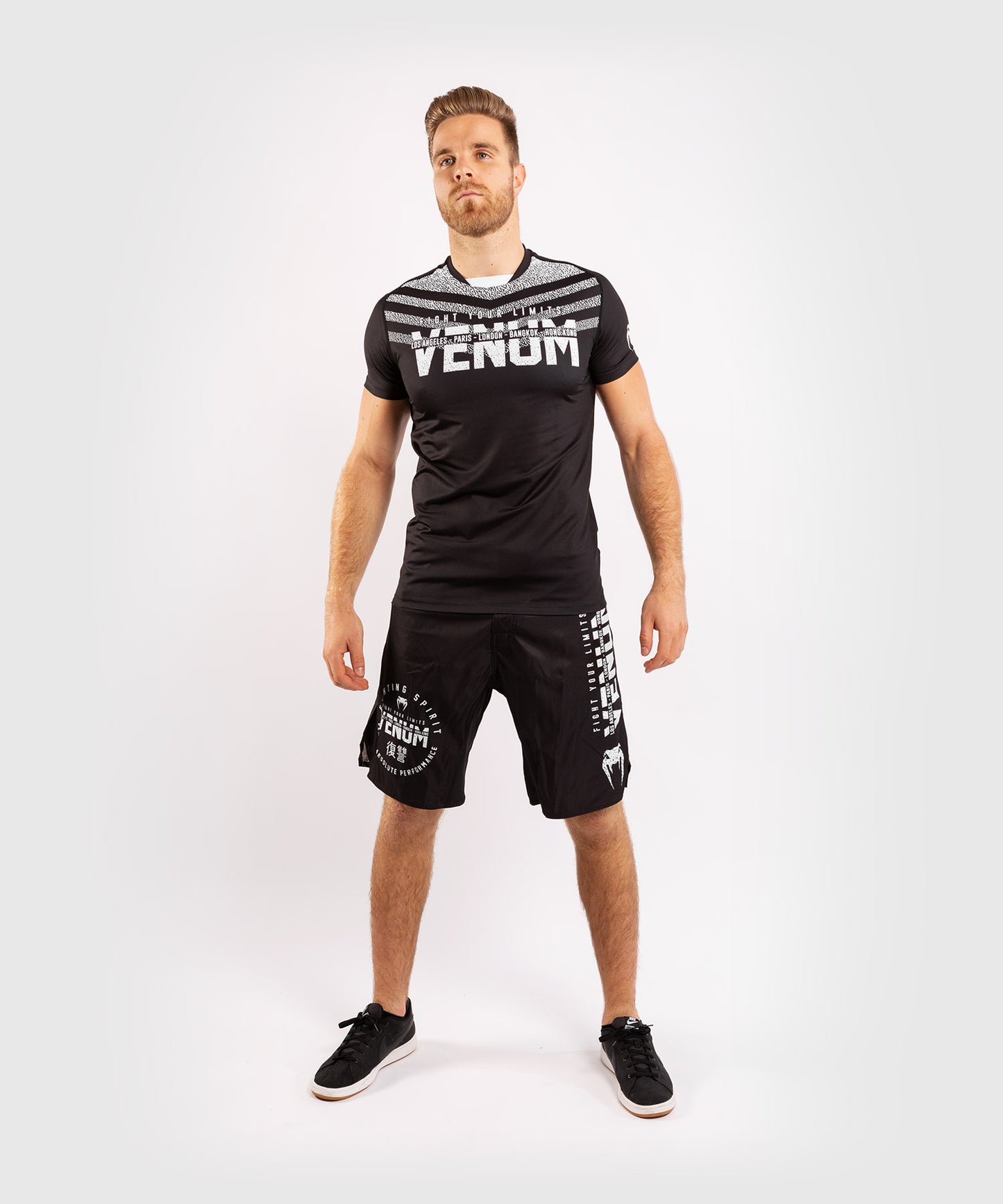 Pantalones MMA Venum Signature - Negro/Blanco
