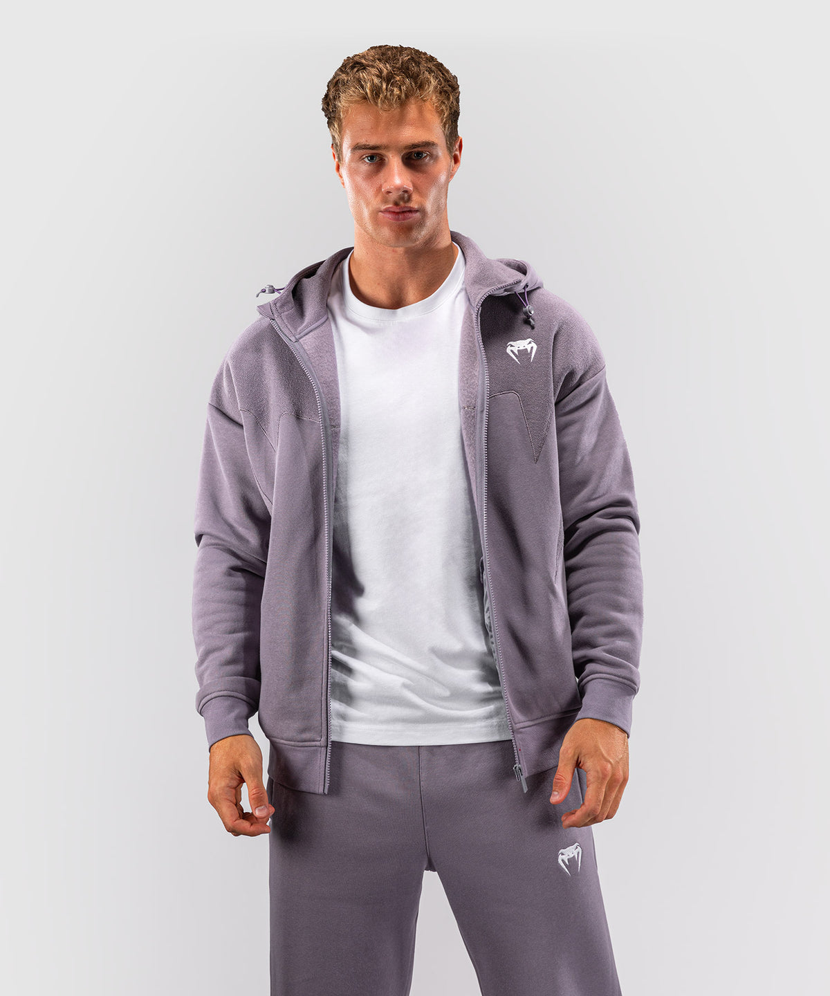 Veste de survêtement Venum Attack Fleece & Weave - Gris lavande