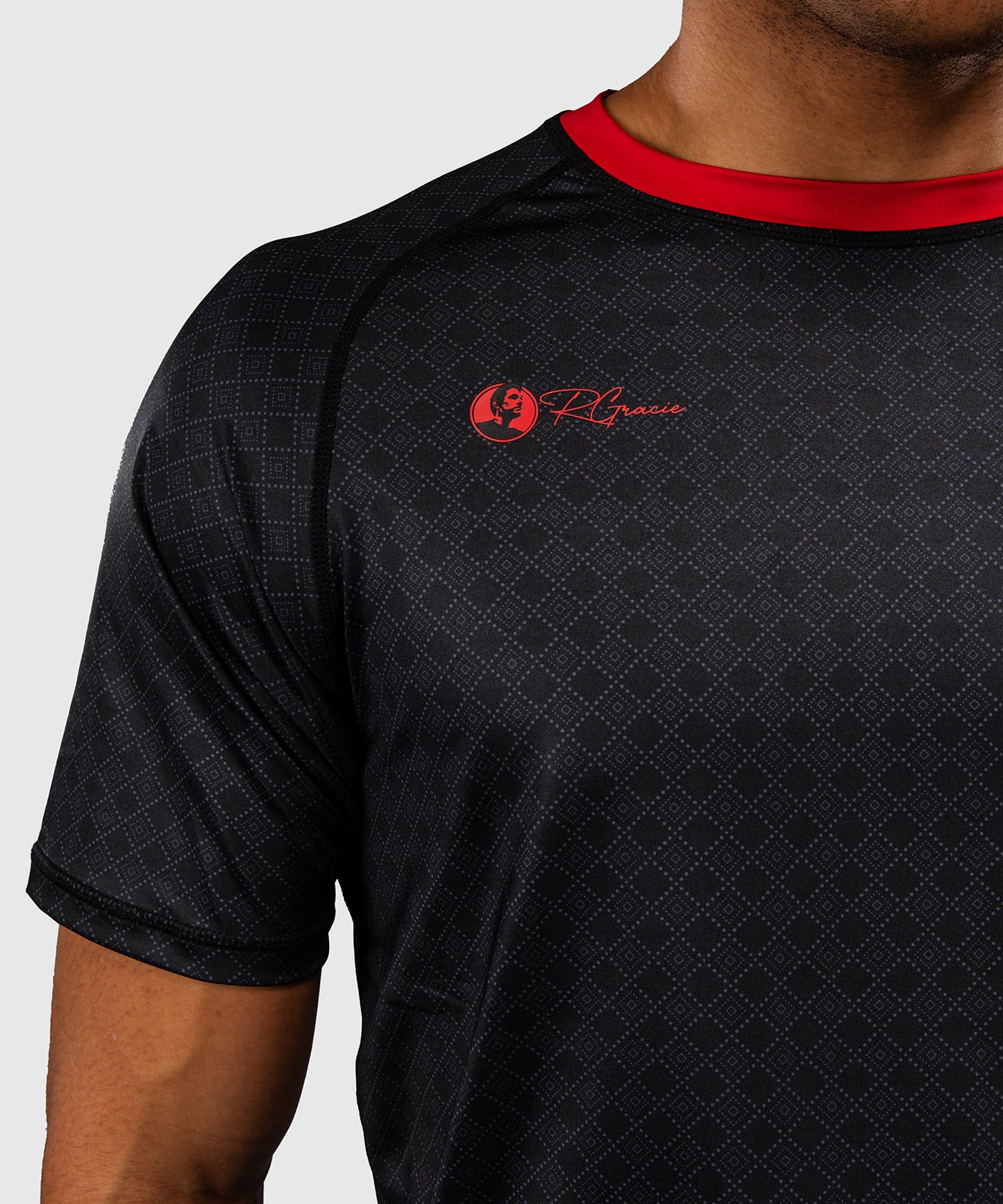 T-shirt Dry Tech Venum x Roger Gracie Signature - Noir/Rouge