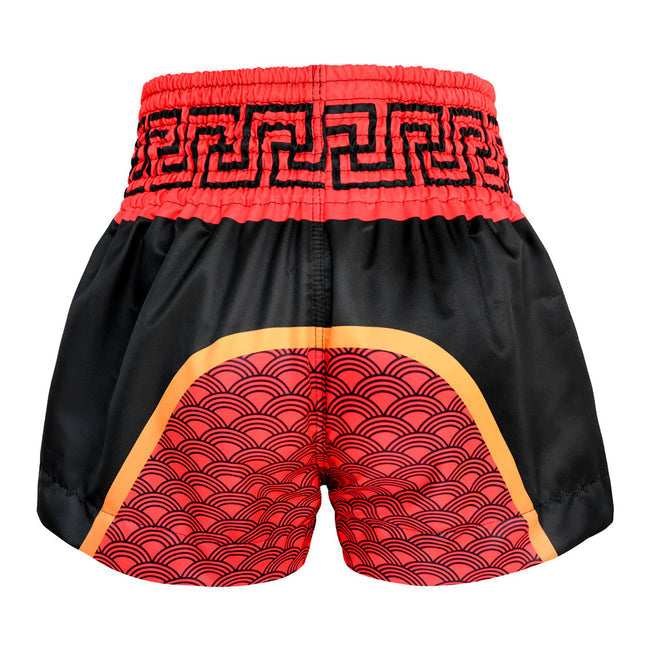 Tuff Red Dragon Pantaloncini da Muay Thai - Nero/Rosso