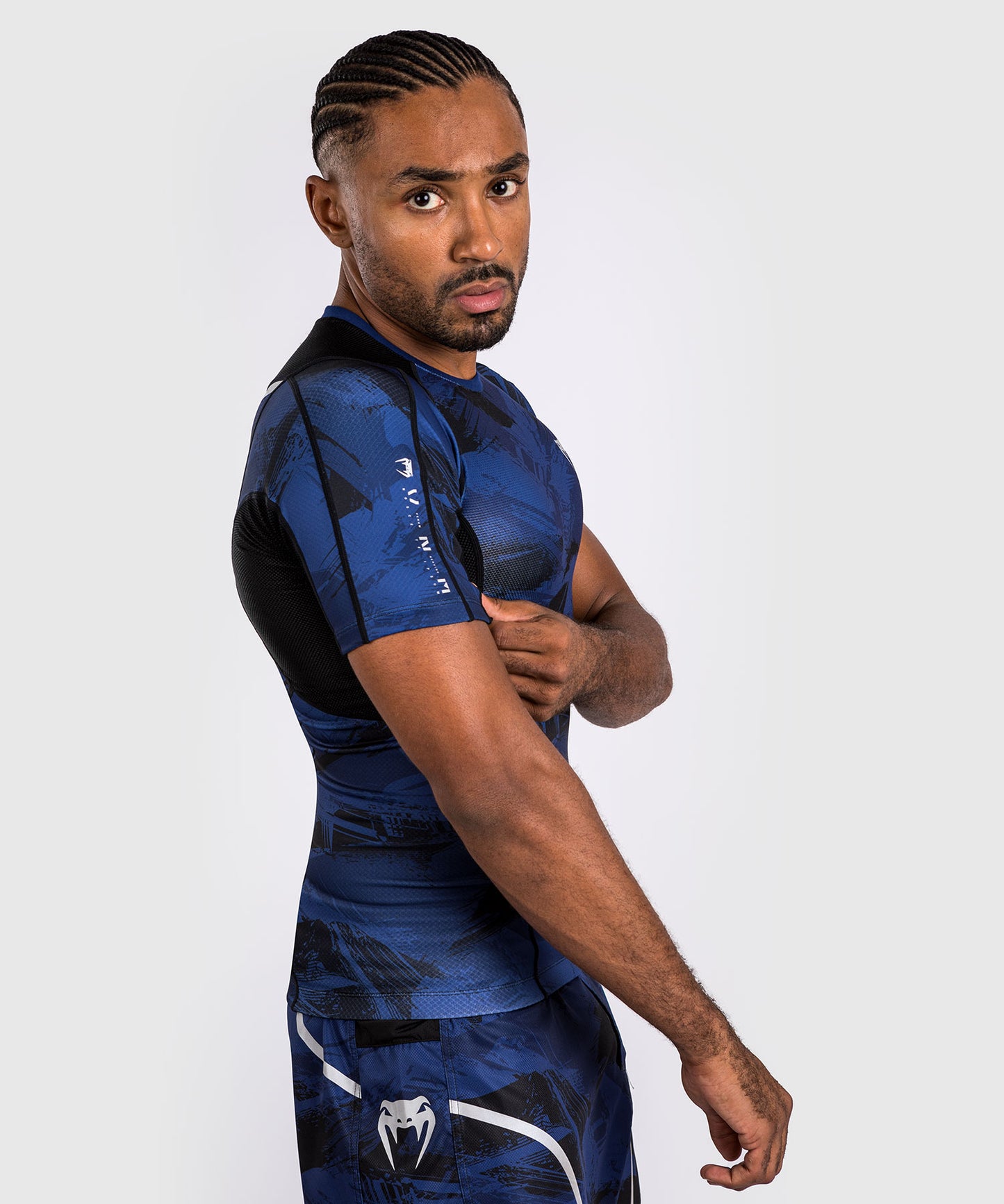 Venum Electron 3.0  Kurzärmeliger Rashguard - Marineblau
