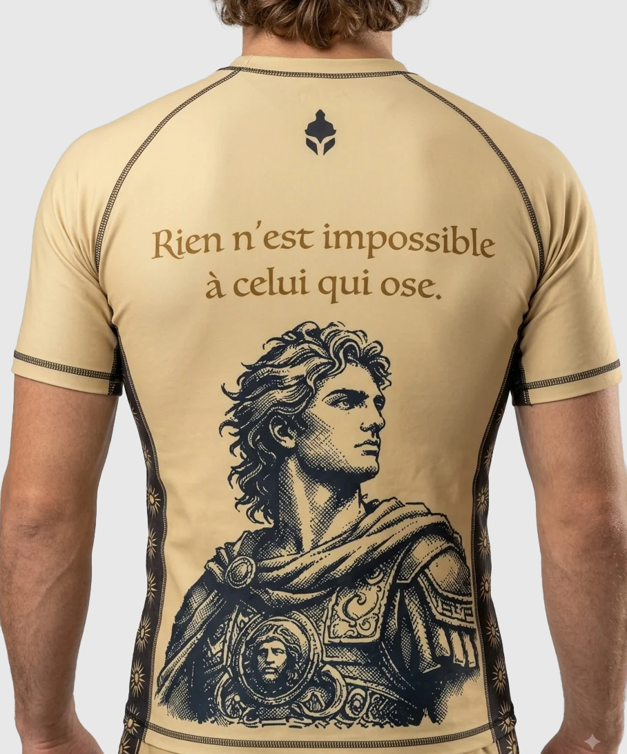 TYCE CULTURE OF WAR Alexander the Great Grappling Rashguard - Gold