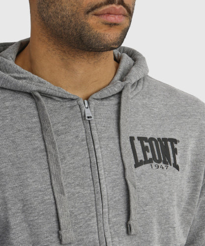 Leone Boxing Zipped Hoodie - Grey