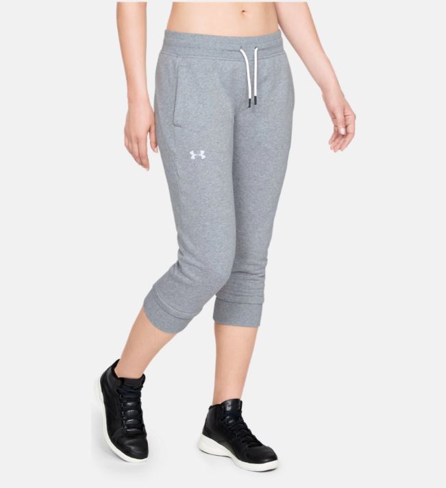 Under Armour Fleece Slim Leg Corsaire Damen – Grau