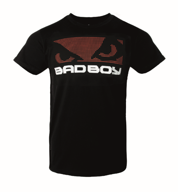 Bad Boy Texturiertes T-Shirt - Schwarz/Rot