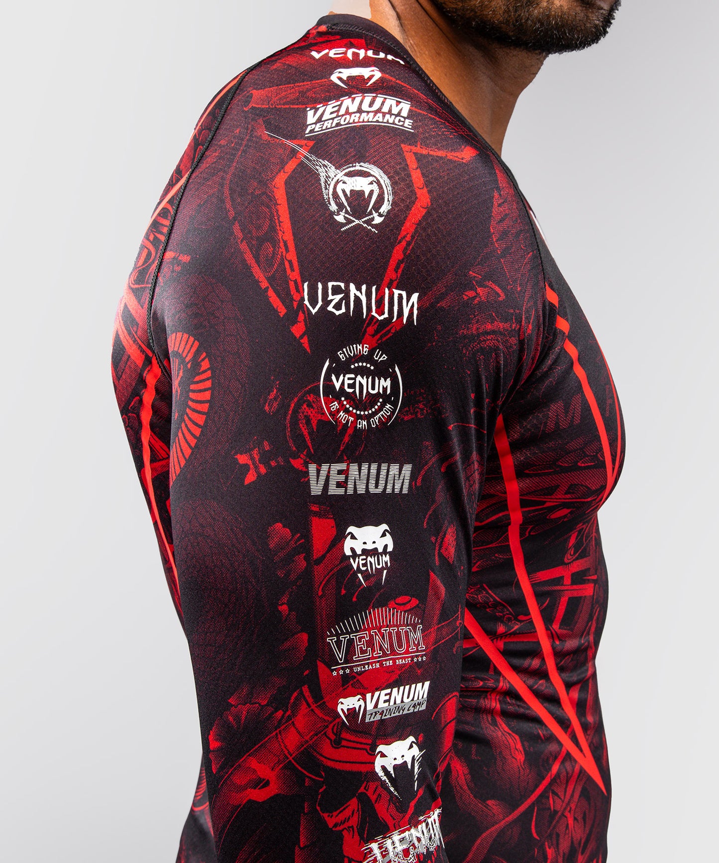 Rashguard à Manches Longues Venum 20th Anniversary - Noir/Rouge
