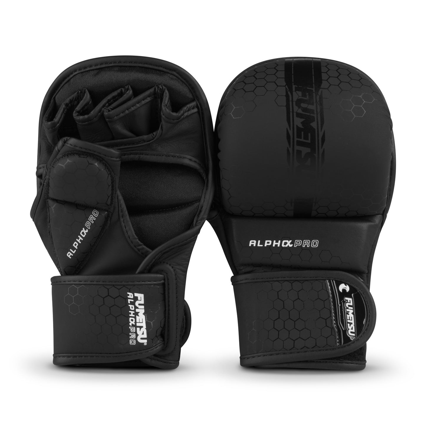 Fumetsu Alpha Pro MMA-Sparring-Handschuhe - Schwarz/Schwarz
