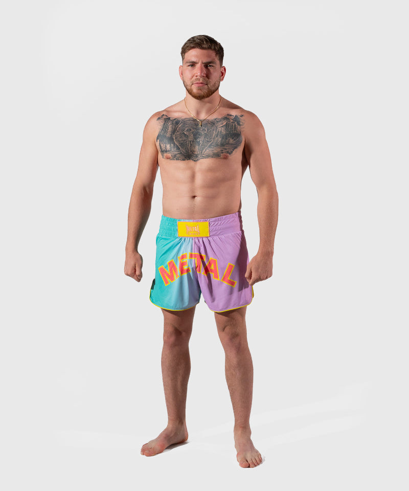 Short de Boxe Thaï Metal Boxe One Post Cutting Treats - Violet