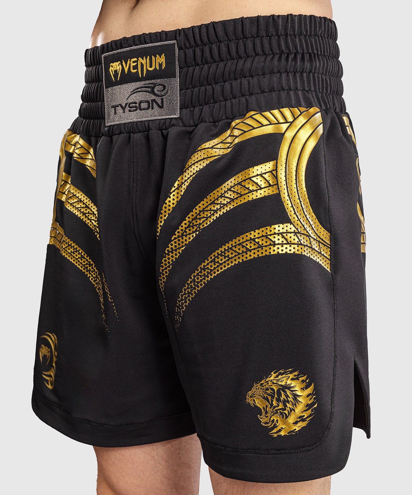 Venum x Mike Tyson Tiger Boxing Shorts - Black/Gold