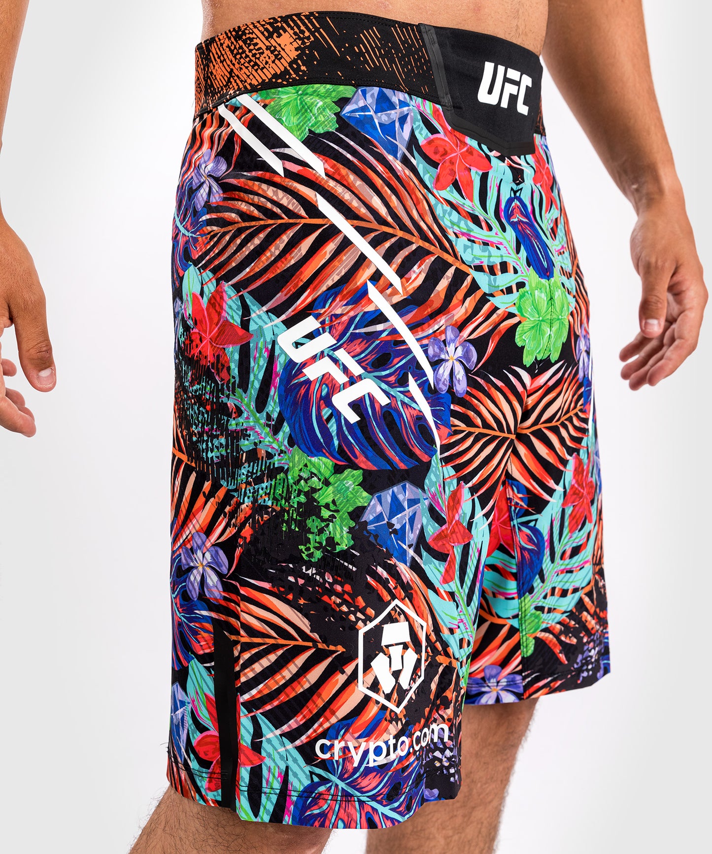 Short de Combat coupe longue pour Hommes UFC Unrivaled by Venum Dustin Poirier - Bleu