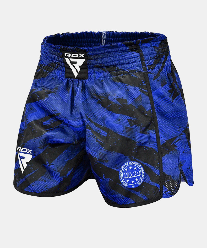 Short de MMA RDX Kickboxing K1 Approuvé WAKO - Bleu