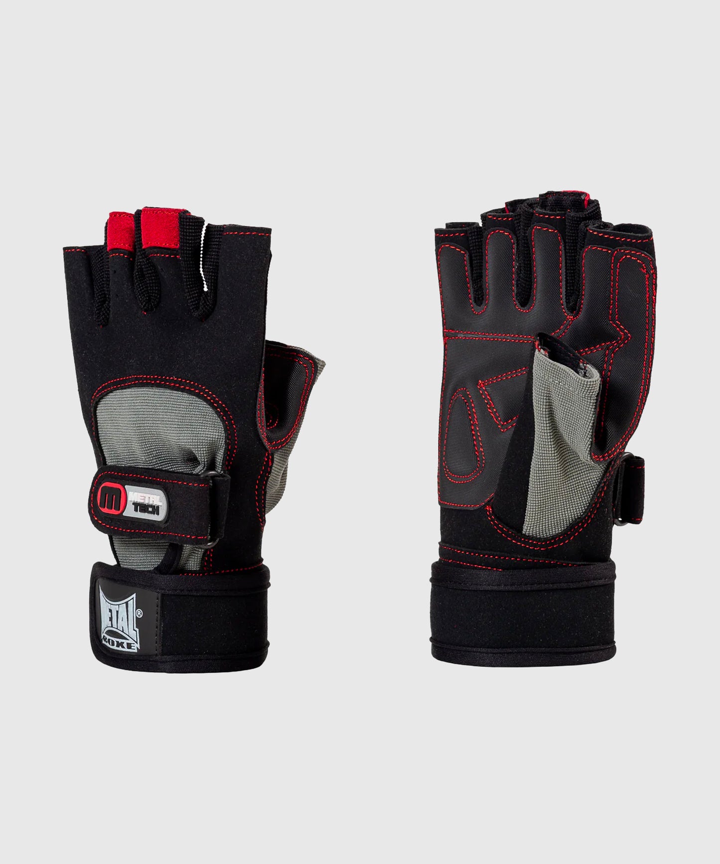 Metal Boxe Guantes de Musculación – Negro