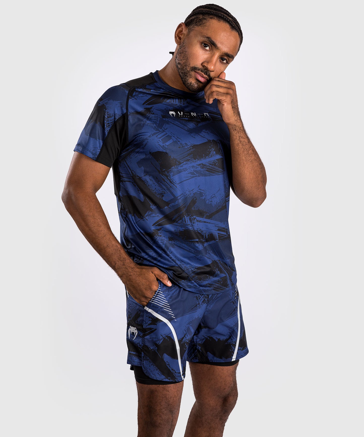 Venum Electron 3.0 Dry-Tech T-Shirt - Marineblau