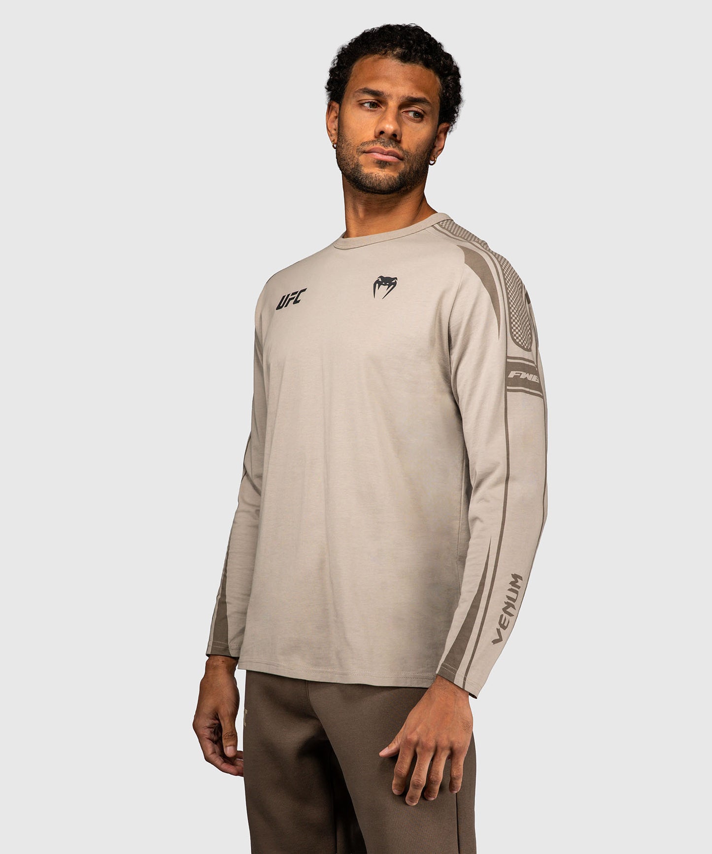 Venum UFC Unity by Venum Authentic Fight Week Men's Long Sleeve T-Shirt - Sand