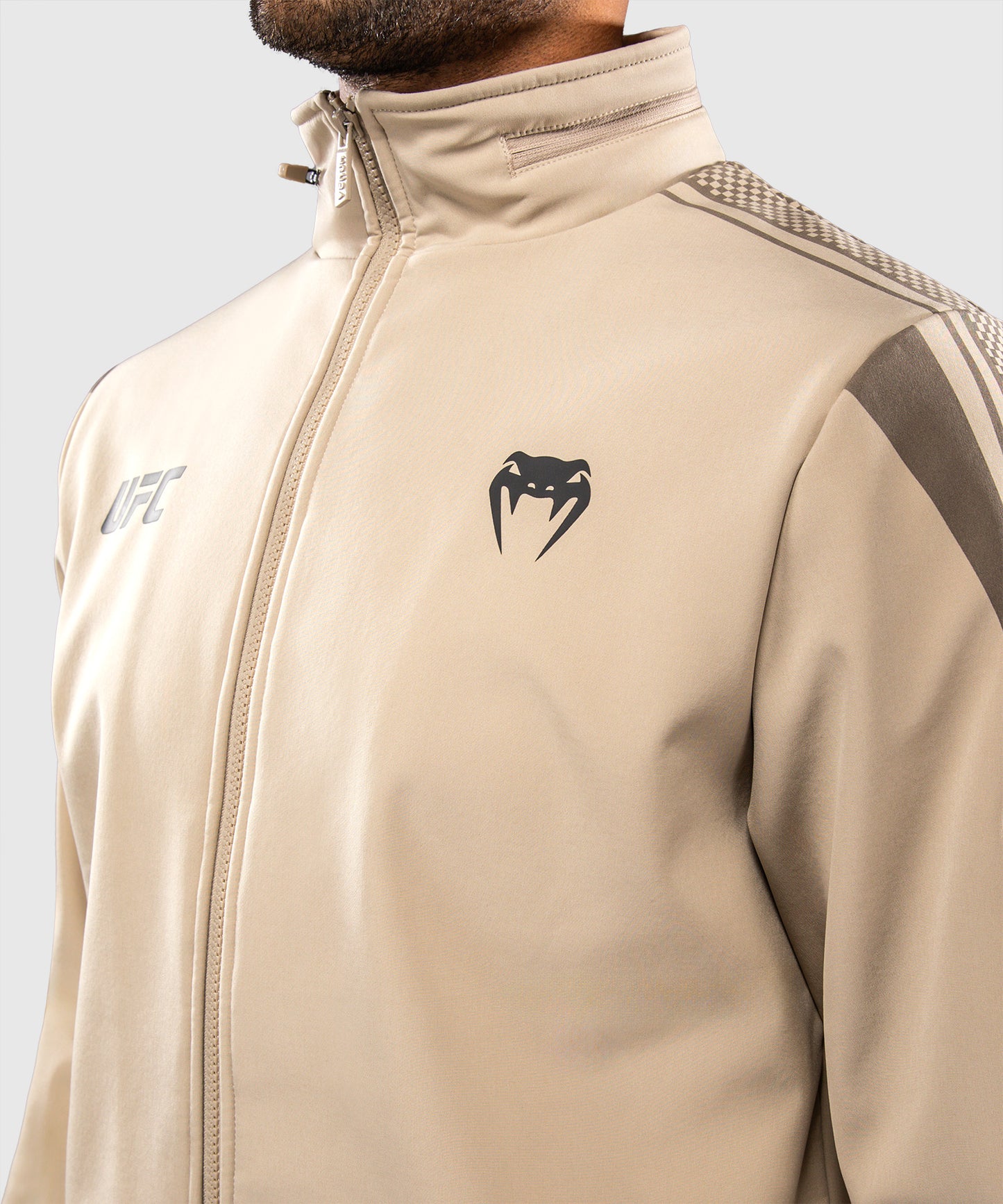 Venum UFC Unity by Venum Authentic Fight Week Men's Zip Hoodie - Sand