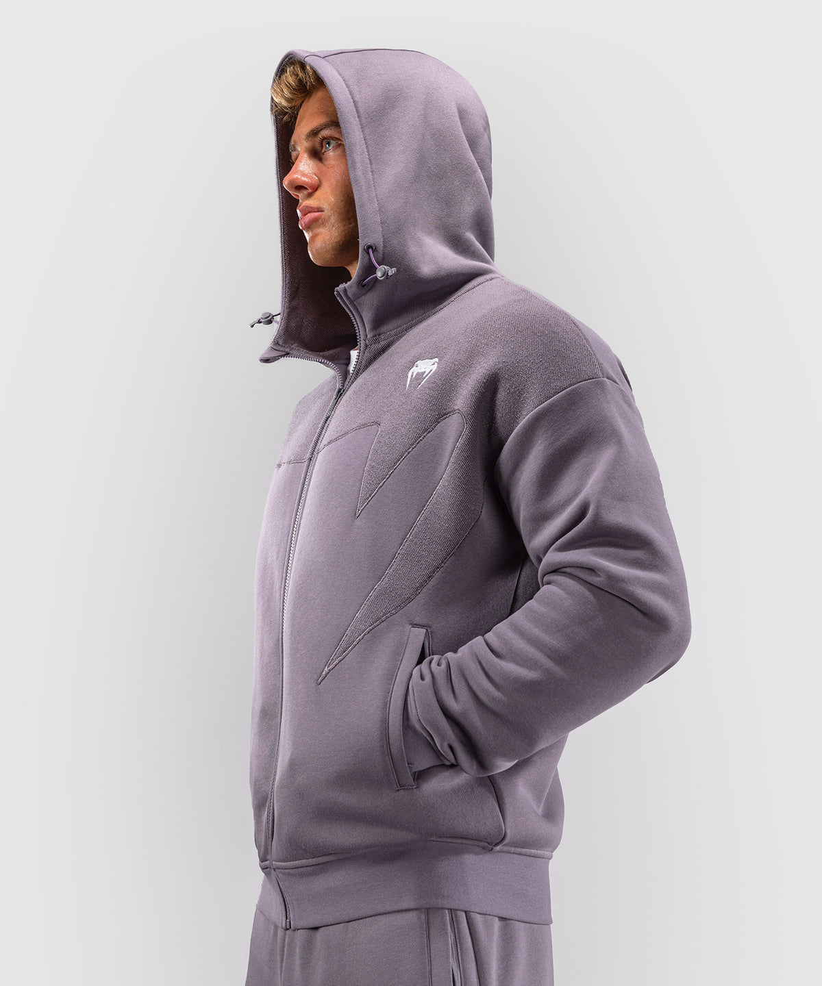 Veste de survêtement Venum Attack Fleece & Weave - Gris lavande