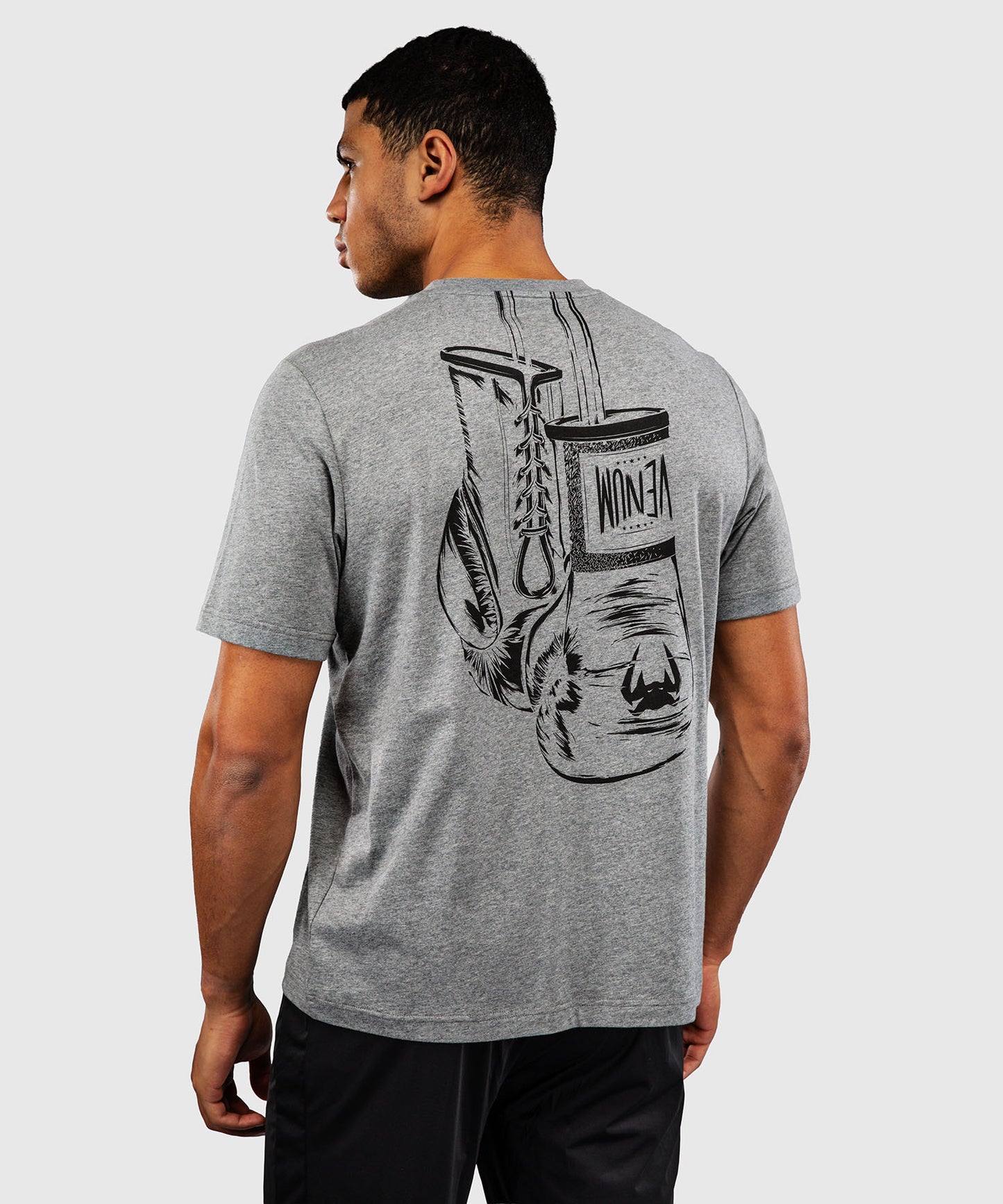 Venum Fight Icon Camiseta de Algodón - Gris Jaspeado Claro