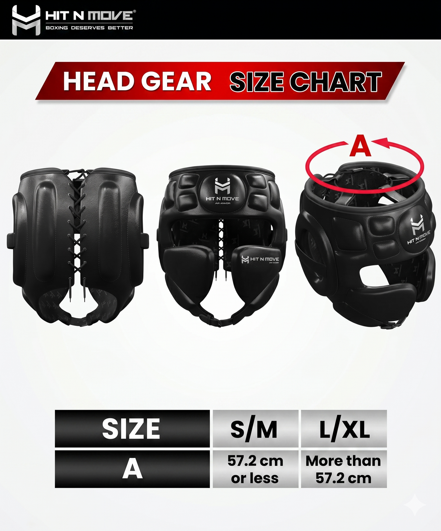 Hit N Move Air Armor Boxhelm - Schwarz