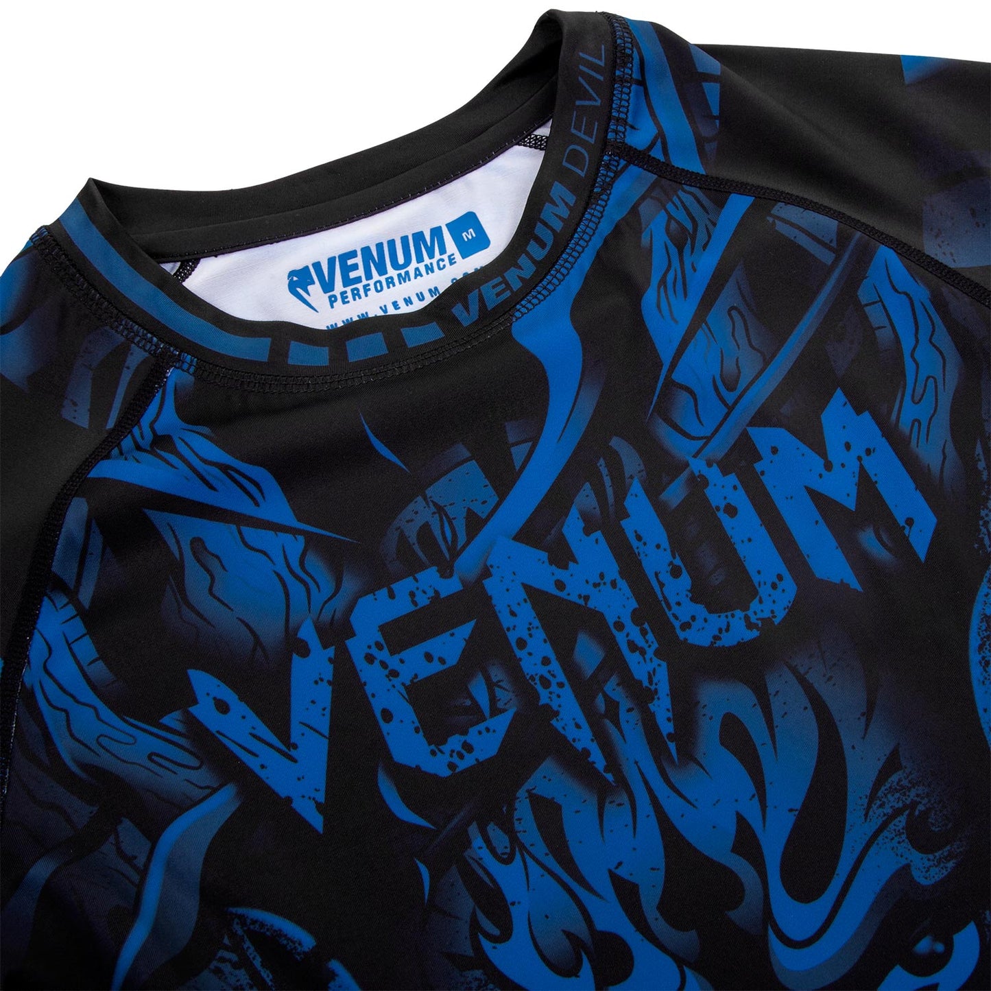 Rashguard Venum Devil - Manches longues - Bleu marine/Noir