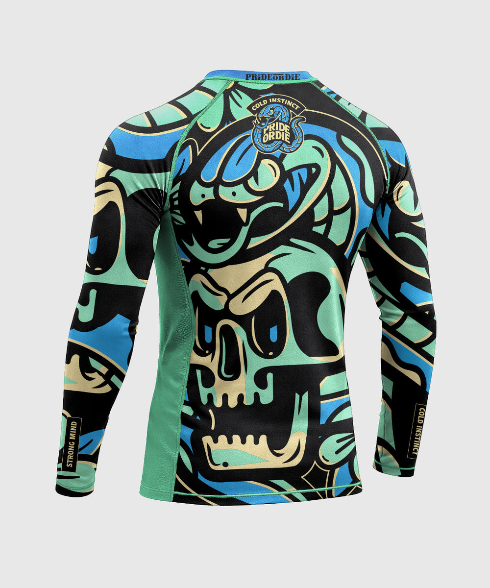Rashguard Manches Longues Pride Or Die Cold Instinct - Bleu