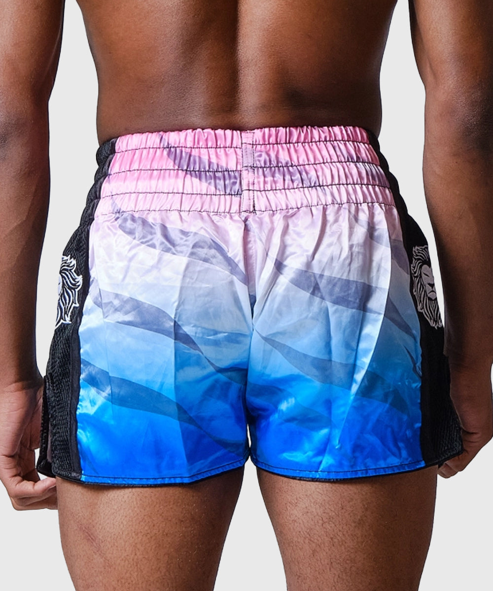 Short de Muay Thai Elion Raja - Rose/Bleu