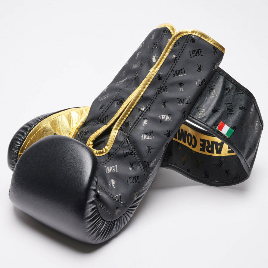 Leone DNA Guantes de Boxeo - Negro/Oro