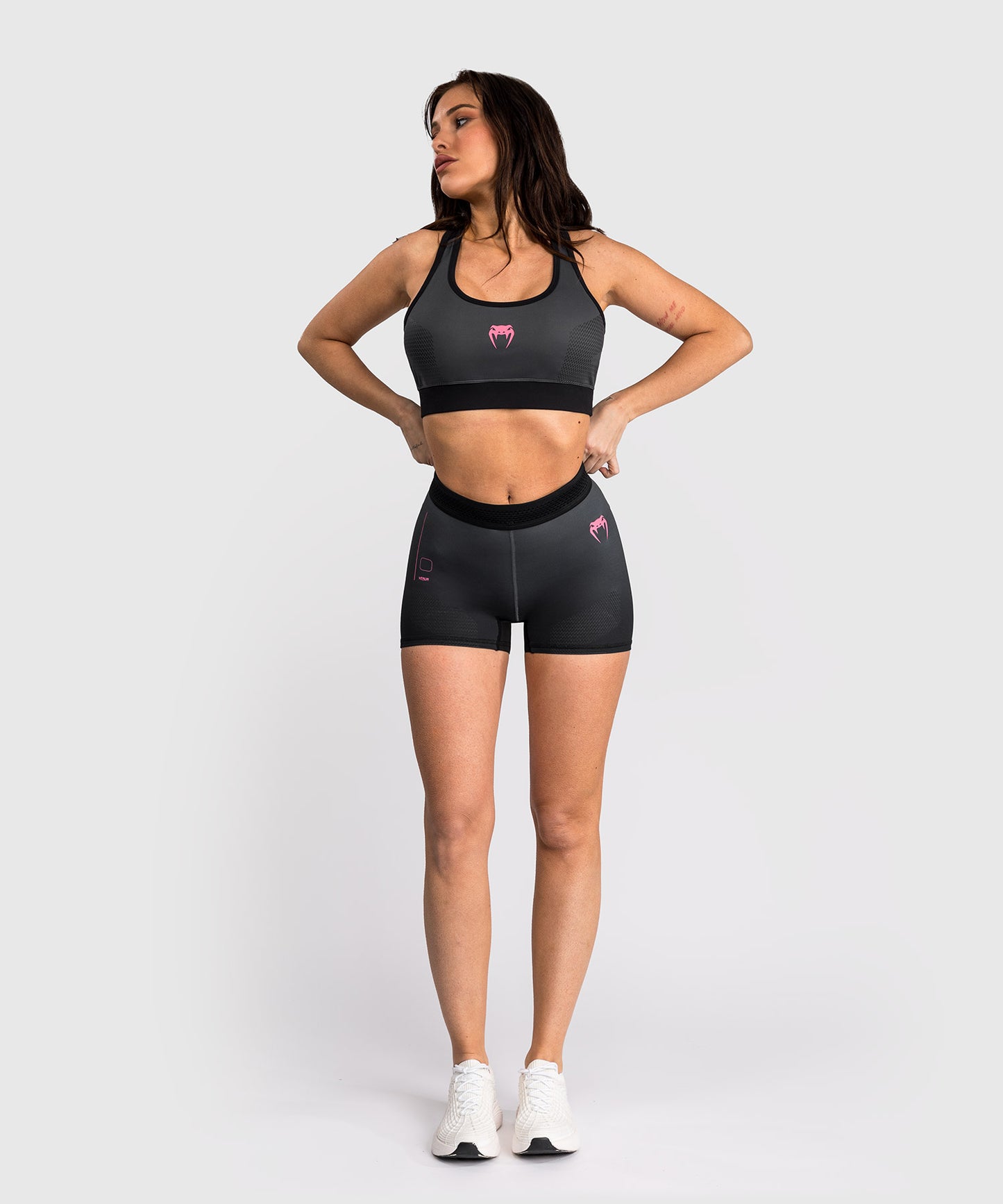Venum Tactical XT Short Vale Tudo Mujer - Negro/Gris Tormenta