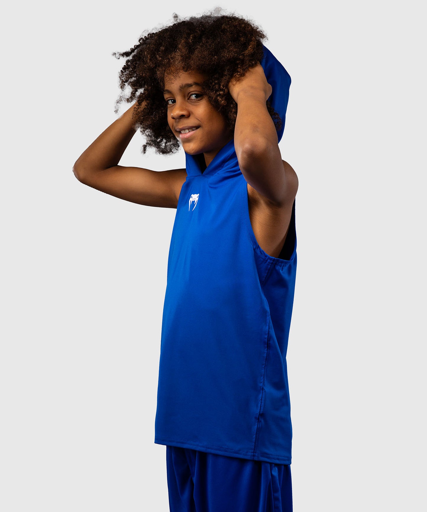 Venum Elite Kids Sleeveless Dry-Tech Hoodie - Royal Blue