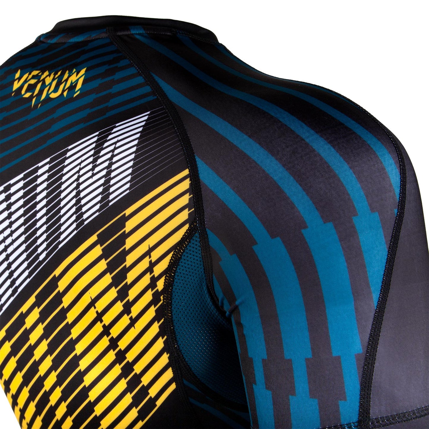 Venum Plasma Rashguard - Kurzarm - Schwarz/Gelb