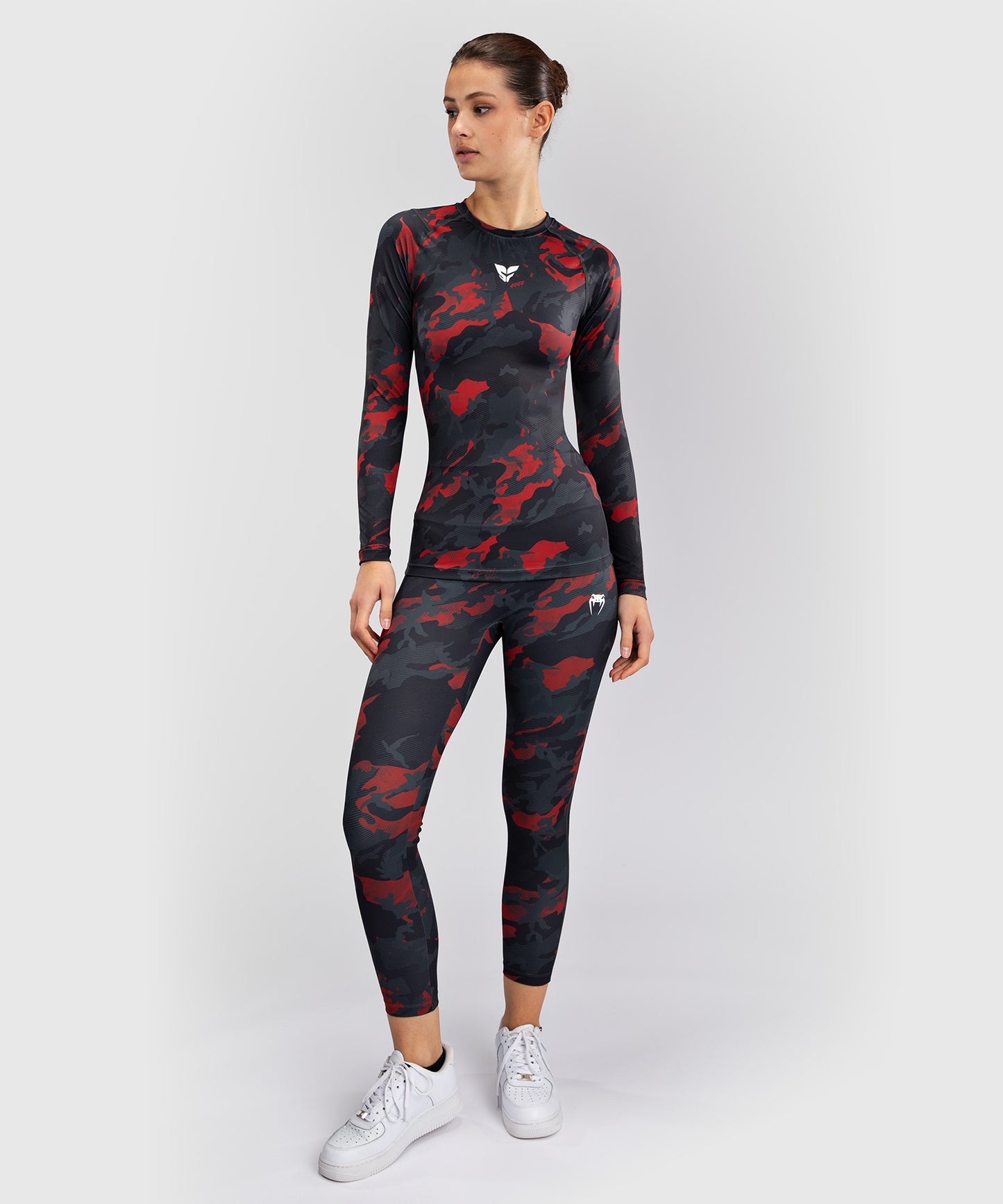 Venum x Sophia Rose Urban Red Camo Damen Langarm Rashguard