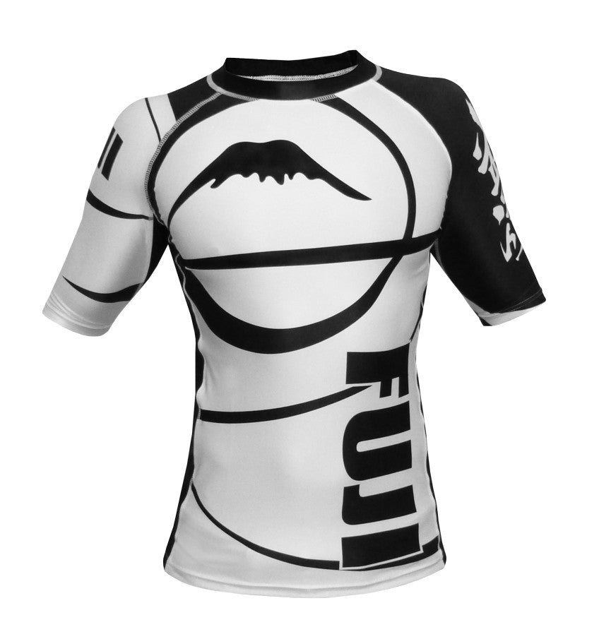 Rashguard Fuji Sports Freestyle IBJJF Ranked Manches Courtes - Blanc