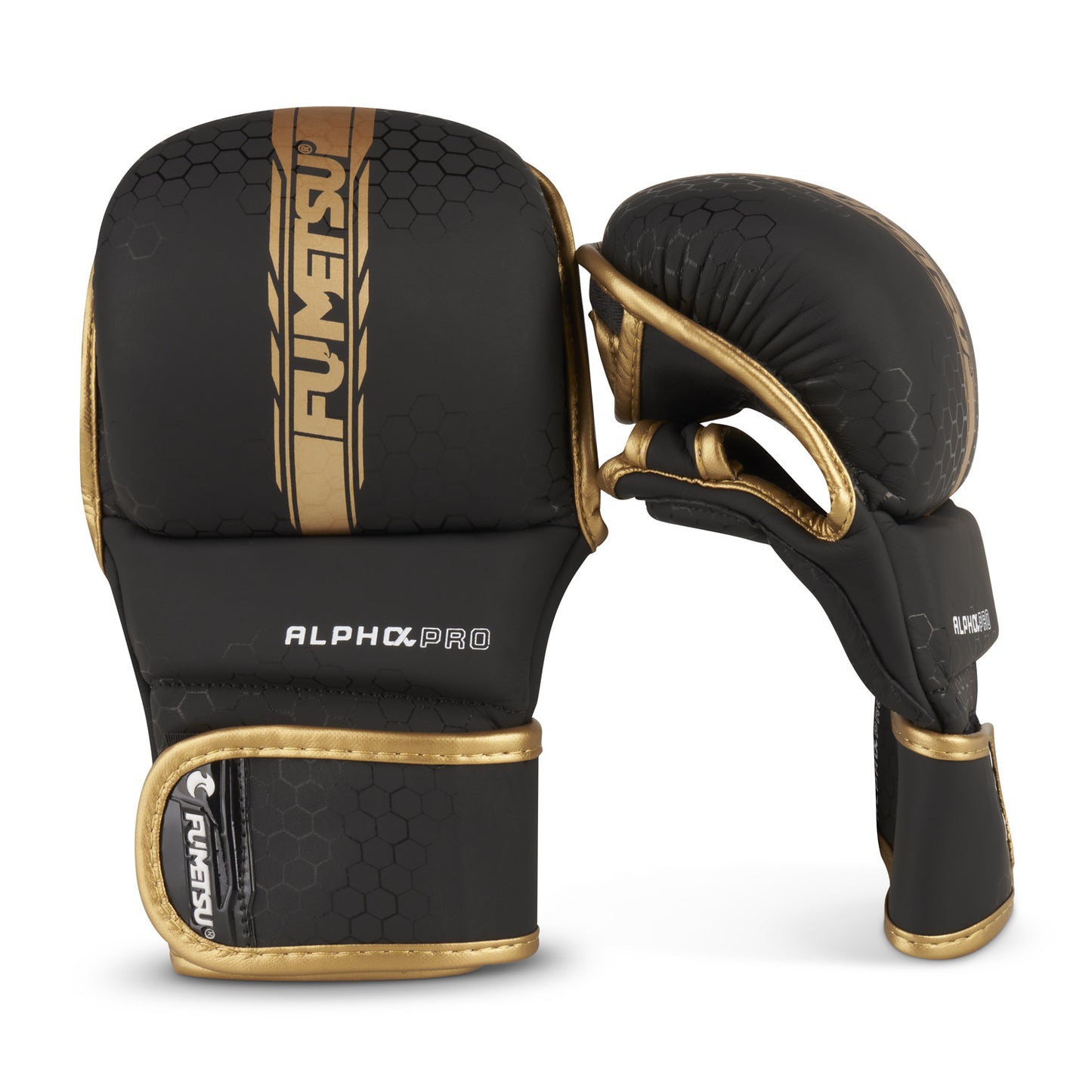 Fumetsu Alpha Pro MMA-Sparring-Handschuhe - Schwarz/Gold