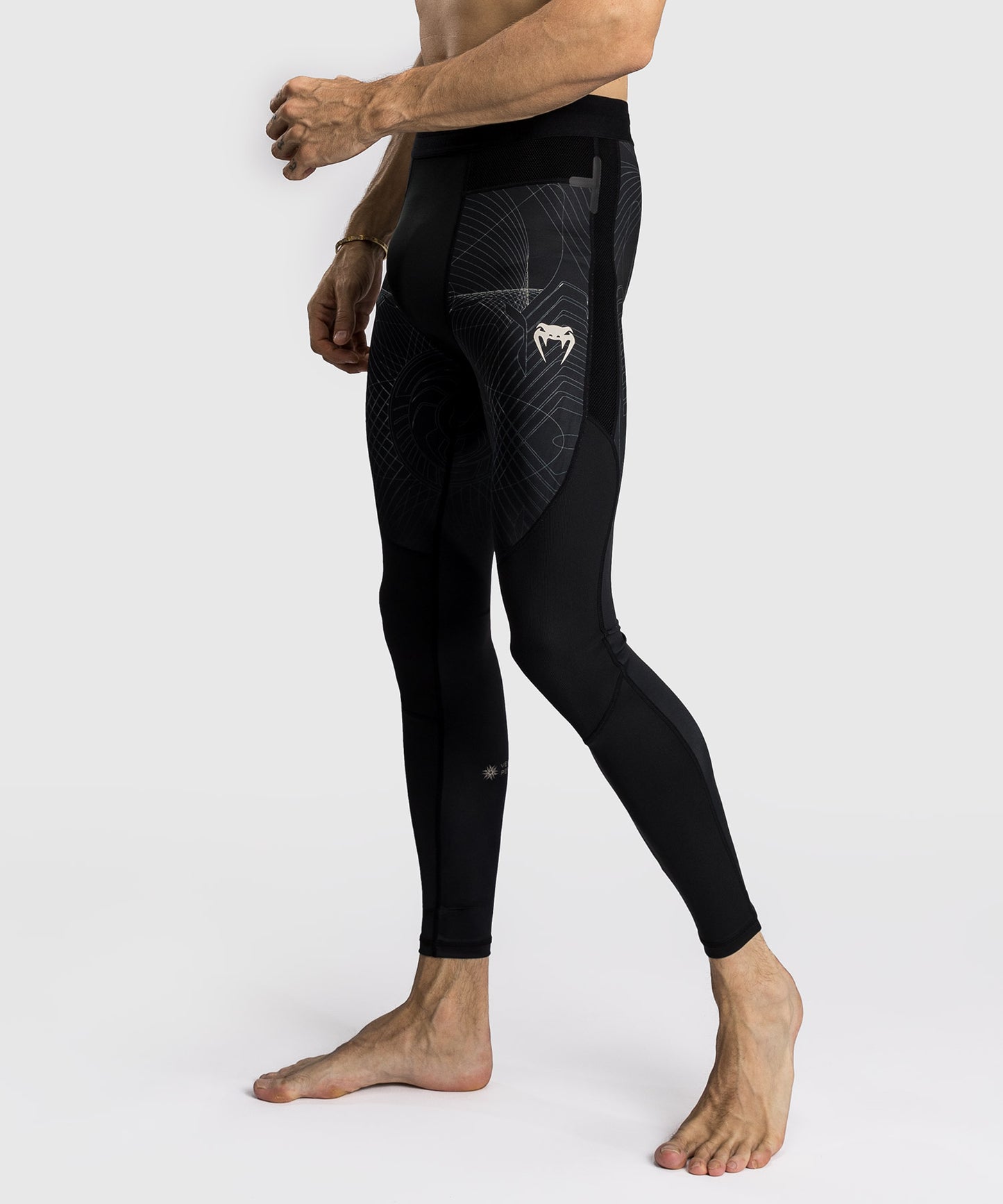 Pantalon de Compression Venum G-Fit Air pour Hommes - Noir Intense/Sable Désert