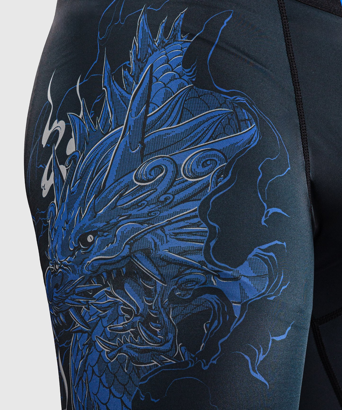 Venum Thunder Dragon Pantaloni a Compressione – Nero/Blu Reale
