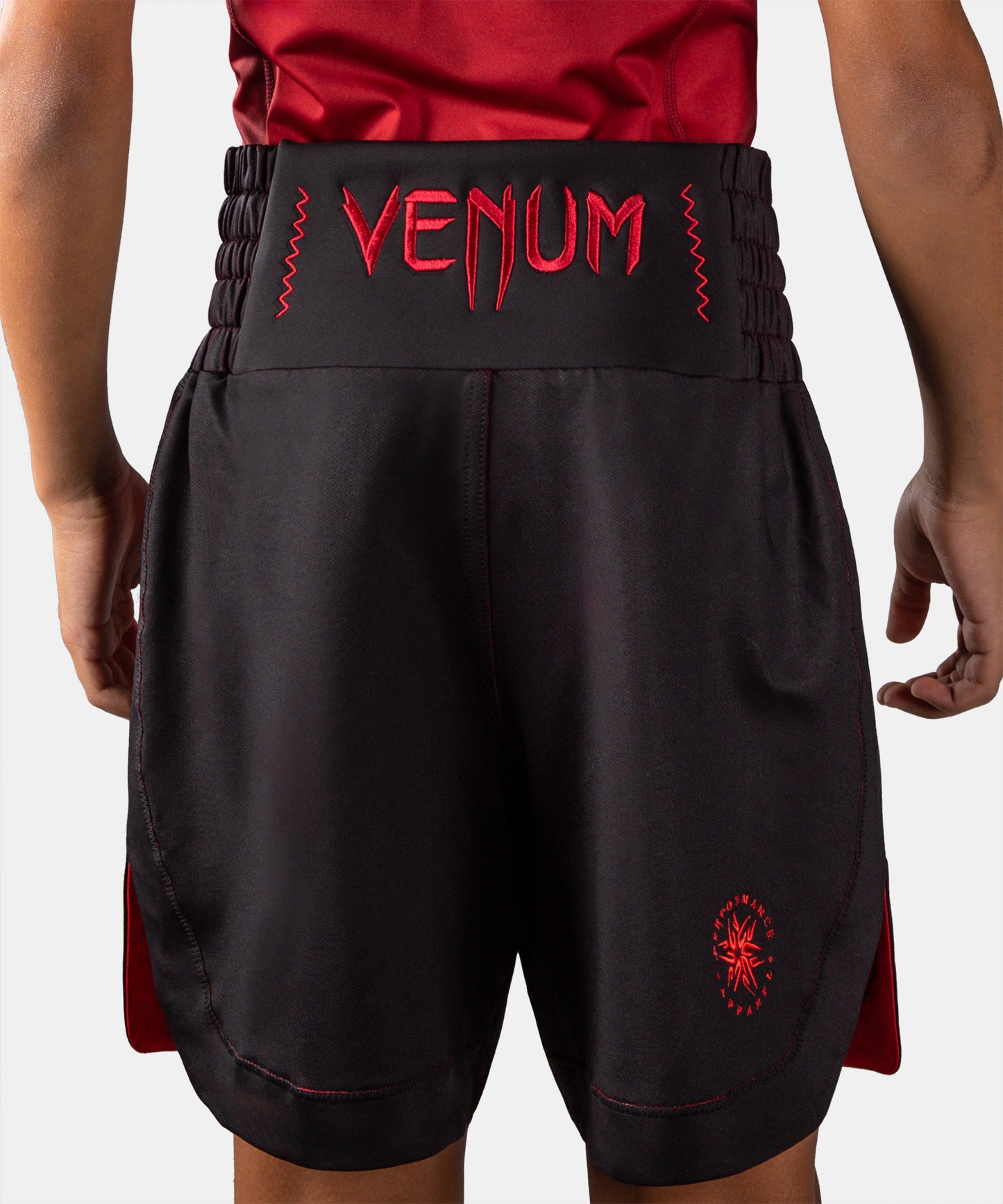 Venum Attack Short de Boxeo para Niño - Negro/Rojo