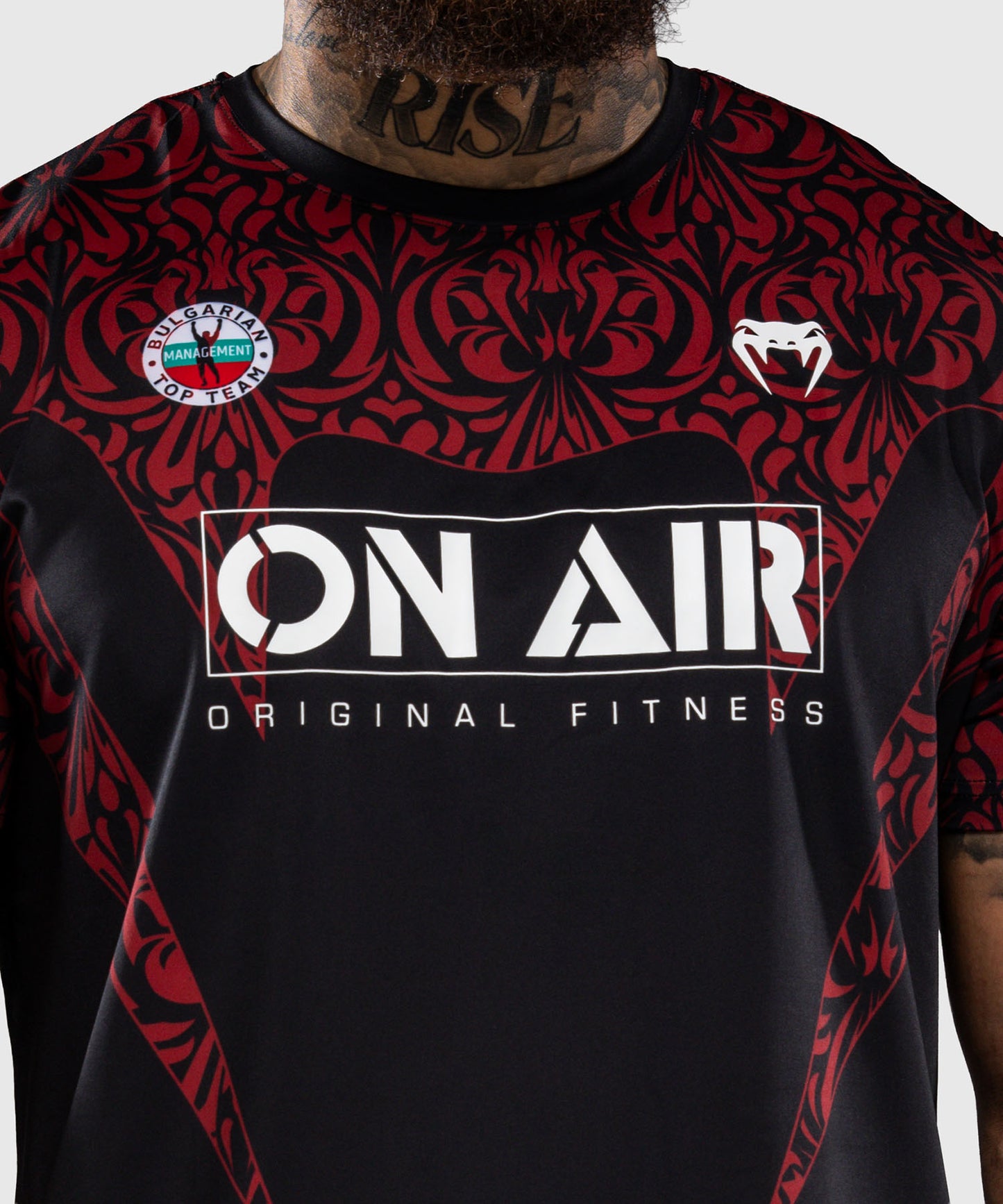 T-shirt Dry Tech Venum Bulgarian Top Team (BTT) – Noir/Rouge