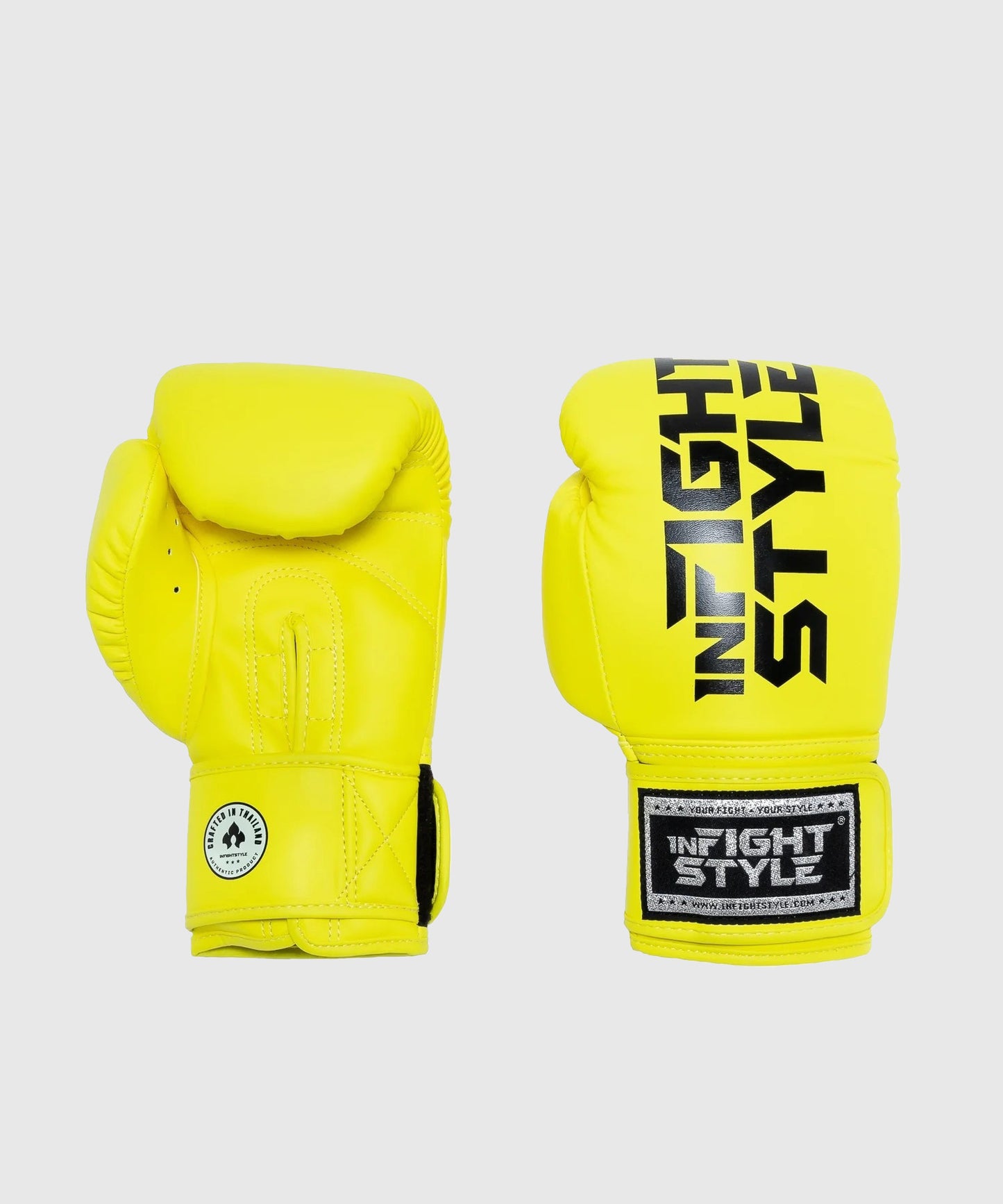 Infightstyle Pro Compact Guantoni da Boxe - Giallo Neon