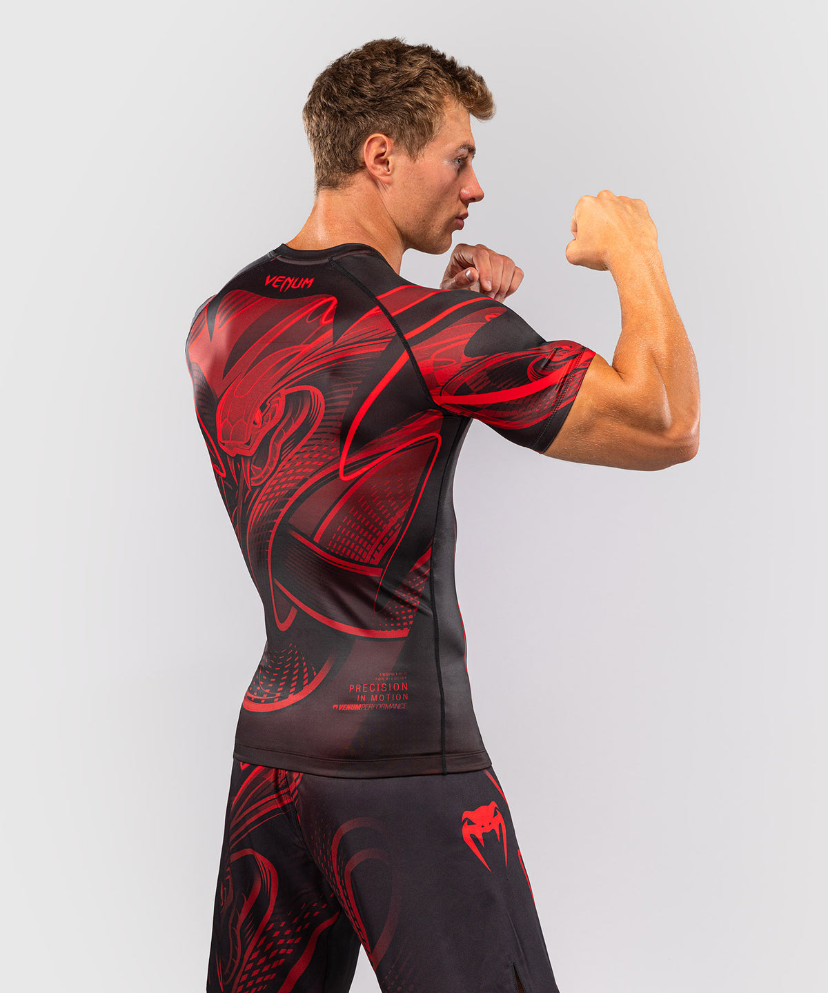 Venum Crimson Viper 2.0 Kurzarm-Rashguard - Schwarz/Rot