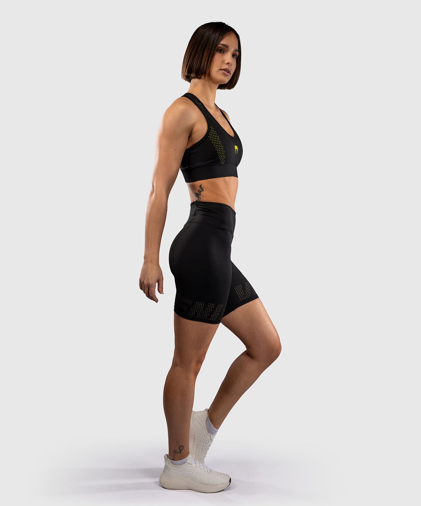 Short de Compression Venum Lazer Pour Femme - Noir/Jaune
