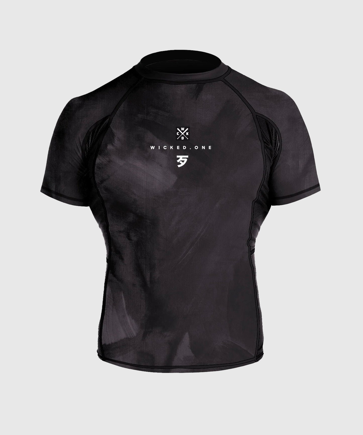 Wicked One Contest Rashguard a Maniche Corte - Nero