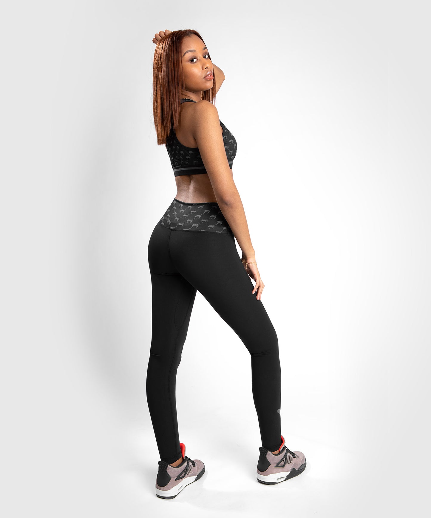Venum Monogram Leggings – Schwarz//Roségold