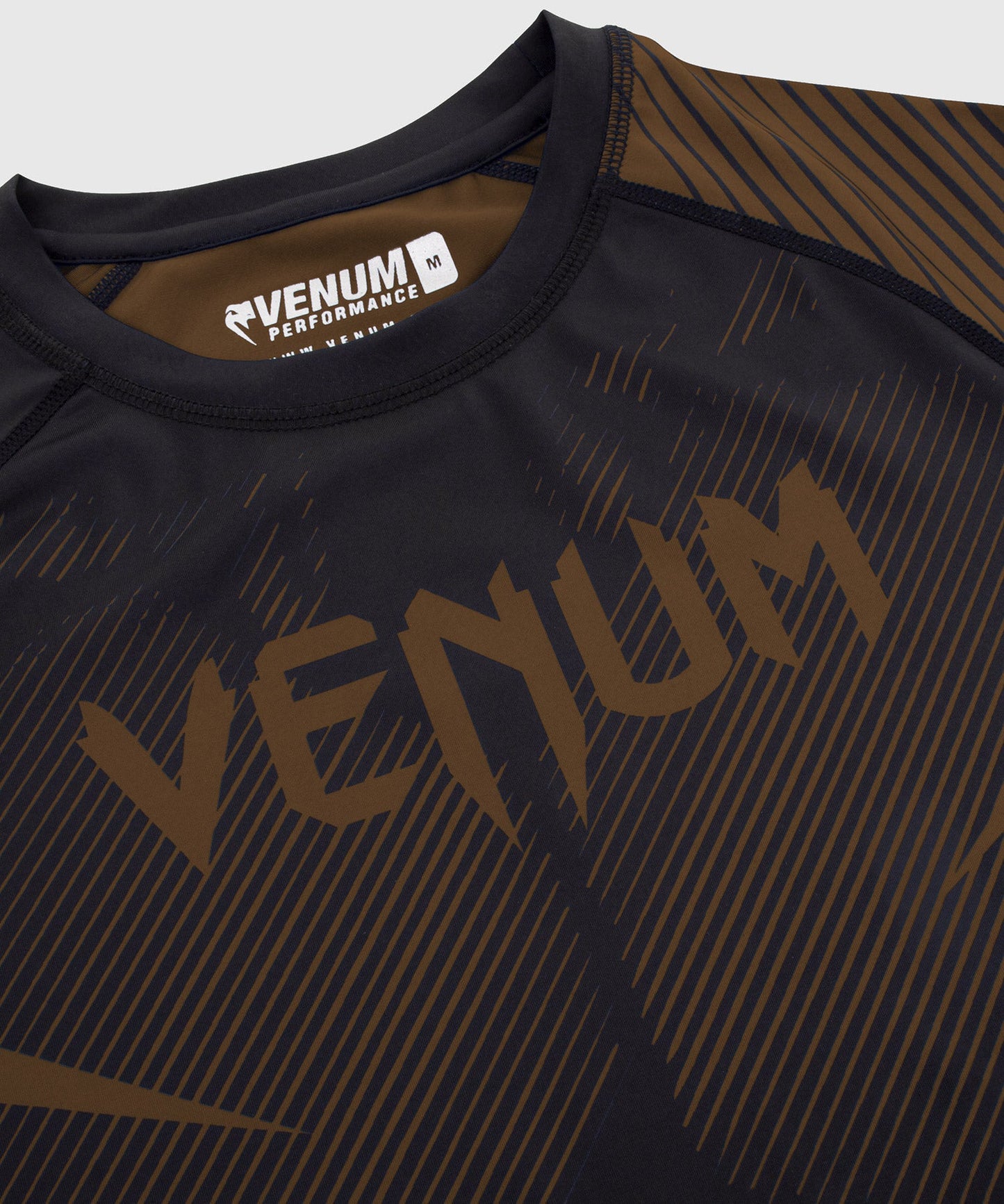 Venum NoGi 2.0 Rashguard - IBJJF genehmigte lange Ärmel - Schwarz/Braun