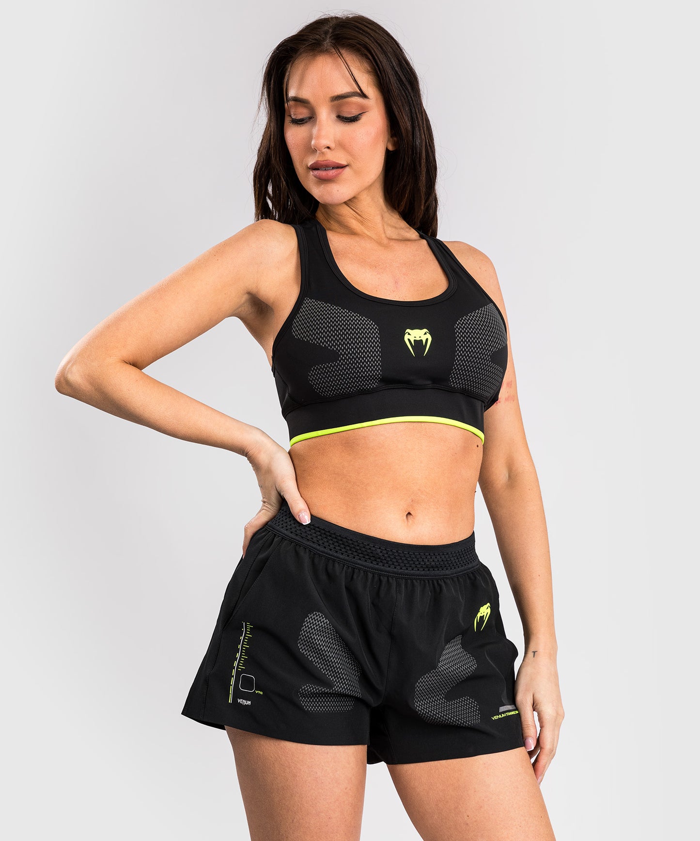 Brassière de sport Venum Training Camp 4.0 - Noir/Vert Fluo