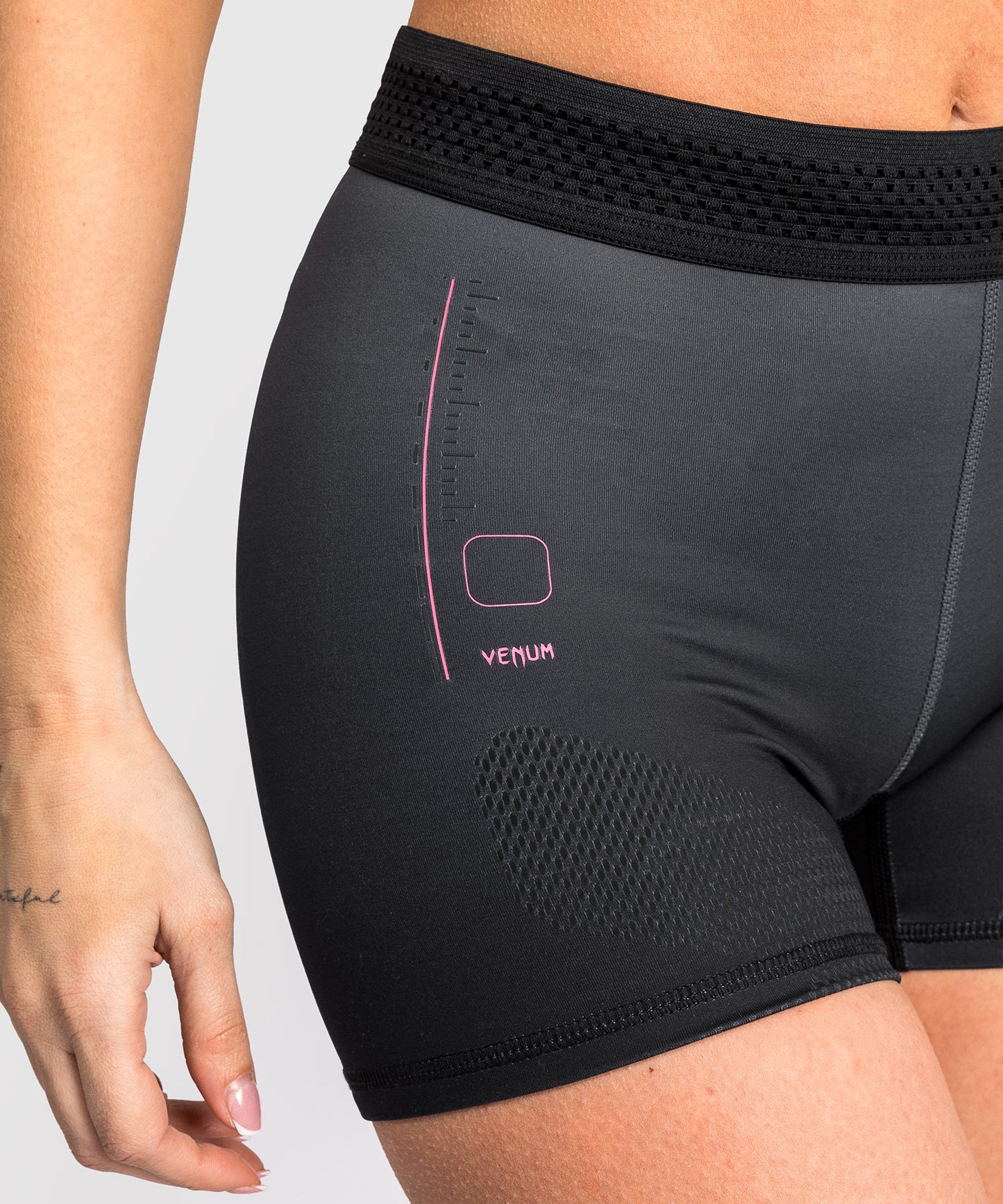 Venum Tactical XT Short Vale Tudo Mujer - Negro/Gris Tormenta