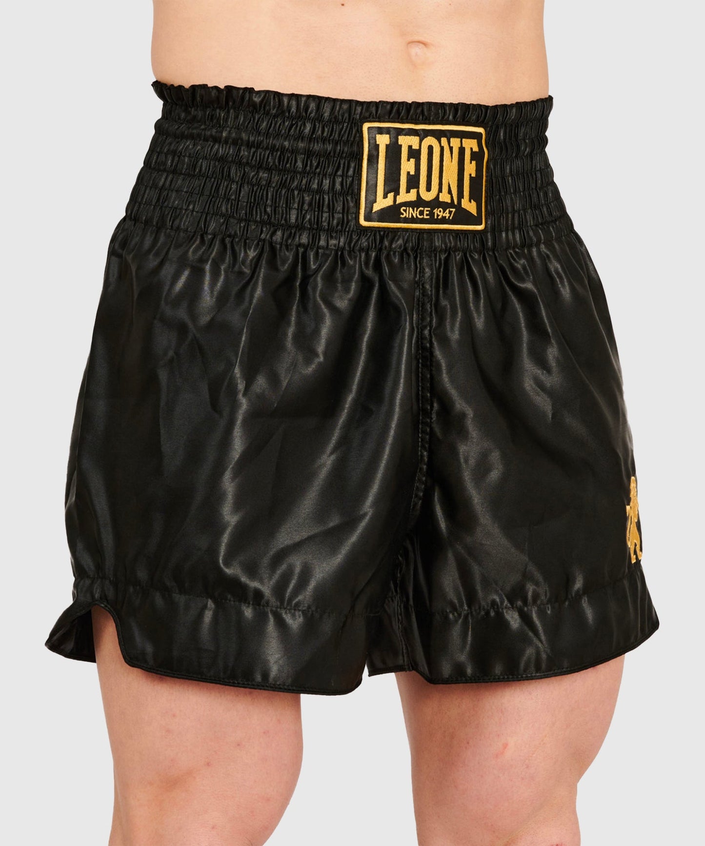 Leone Basic Pantaloncini da Muay Thai - Nero