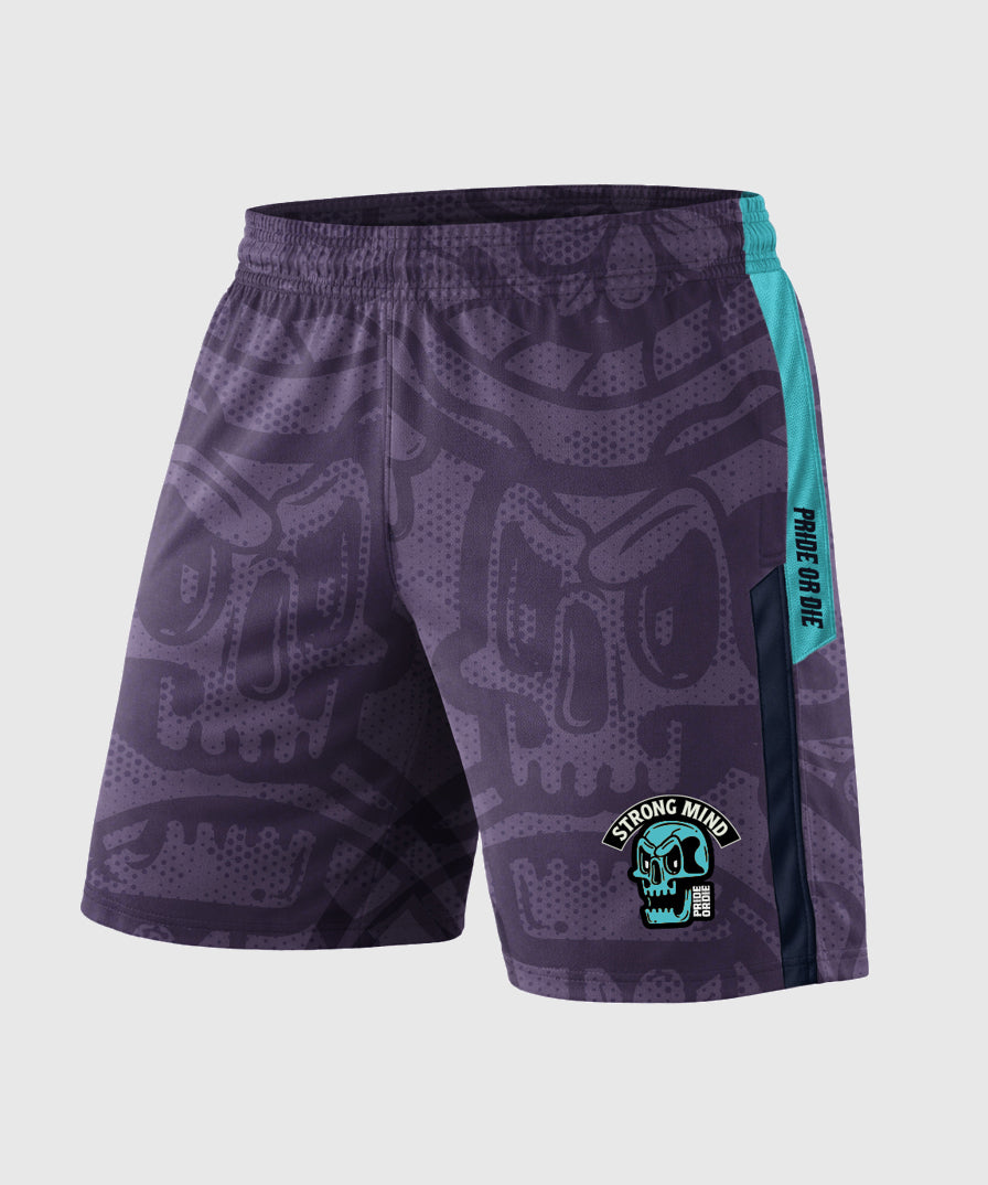 Pride Or Die Strong Mind Shorts - Violett
