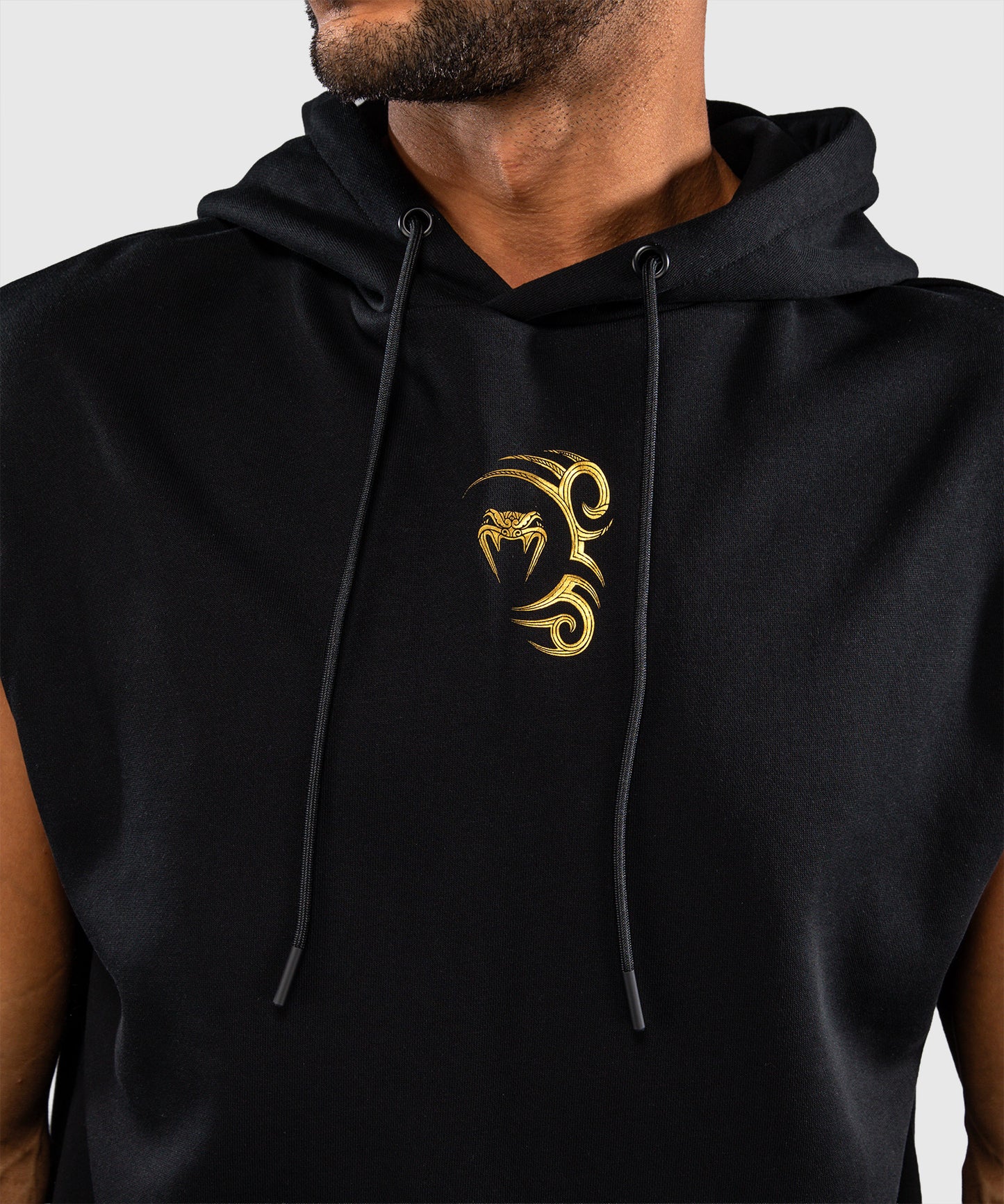 Sweat à capuche Sans Manches Venum x Mike Tyson Tiger - Noir/Or