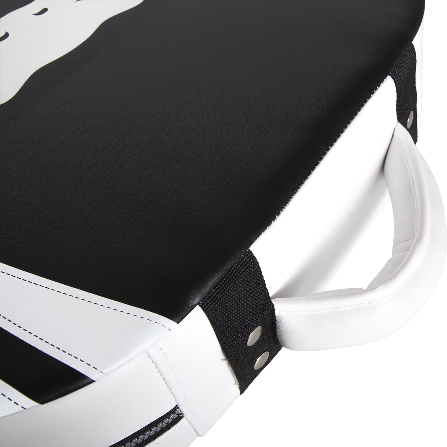 Venum Absolute Square Kick Shield - Skintex Leder - Schwarz/Ice